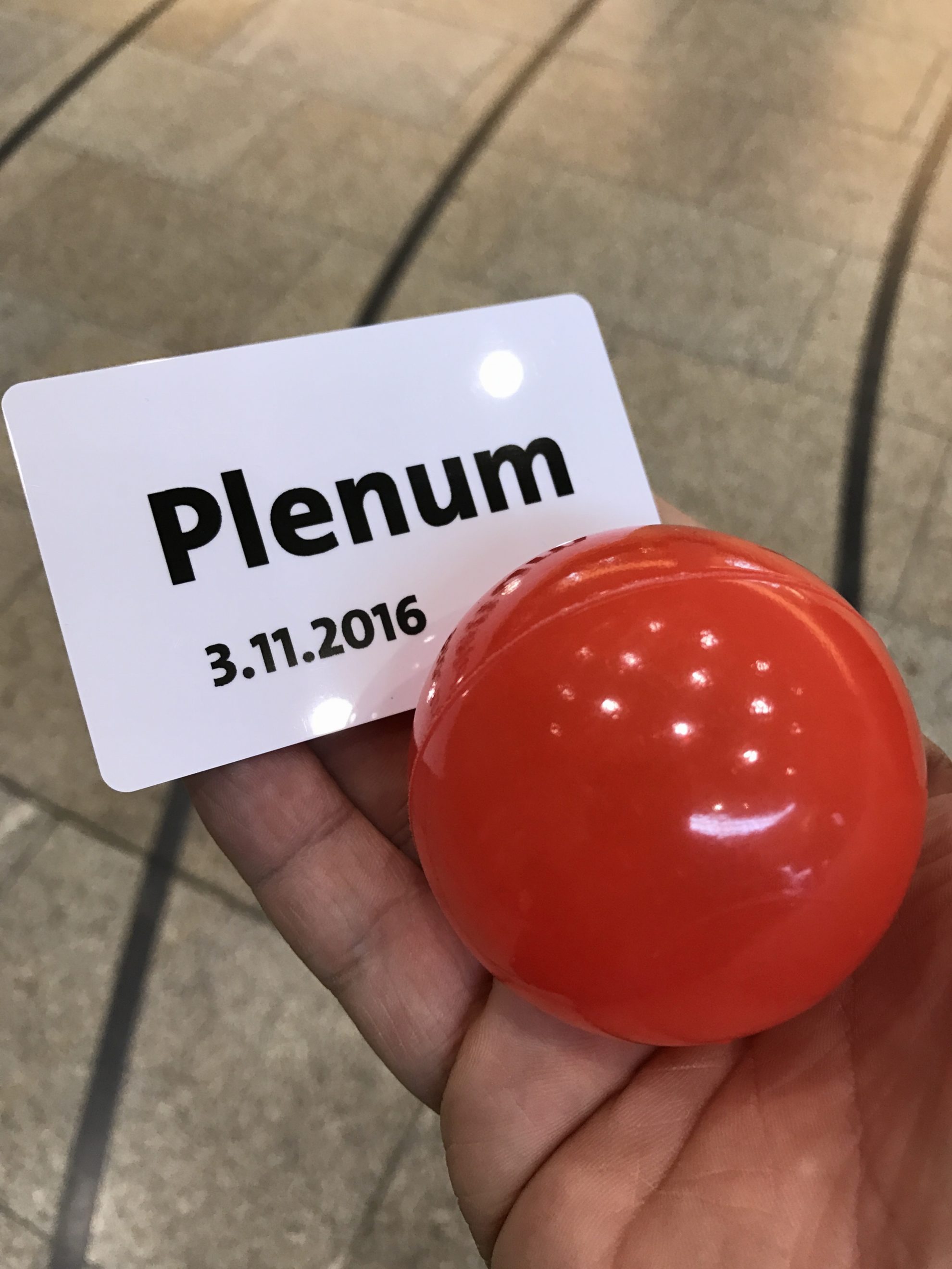 Arbeitnehmerempfang der SPD-Fraktion NRW: Abstimmungsball und Plenumskarte
