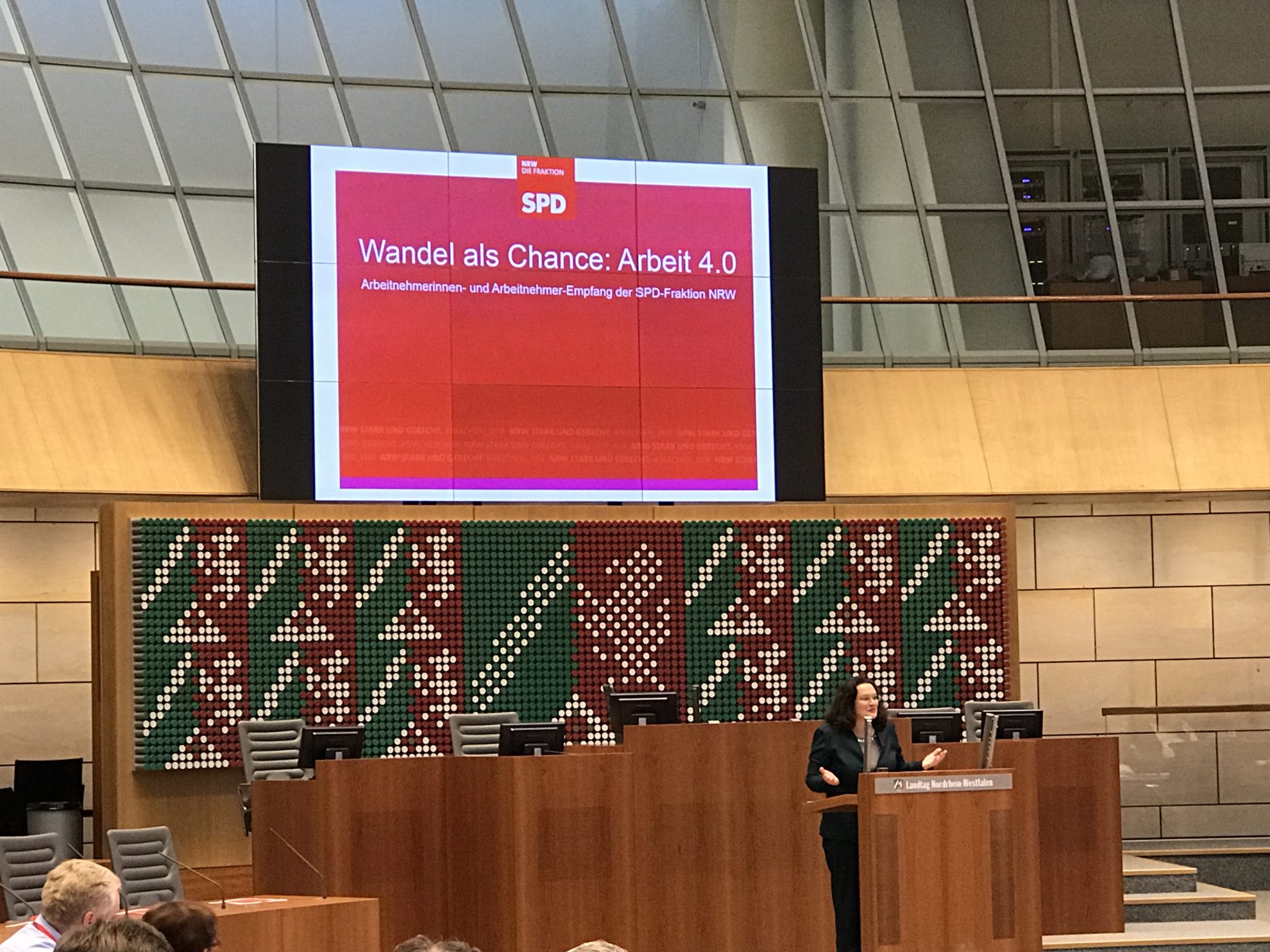 Arbeitnehmerempfang der SPD-Fraktion NRW: Bundesministerin Andrea Nahles (BMAS)