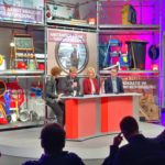 Diskussionsrunde bei der SPD-Arbeitnehmerkonferenz mit Reiner Hoffmann vom DGB, Manuela Schwesig (Bundesministerin für Familien, Senioren, Frauen und Jugend) sowie Thorsten Schäfer-Gümbel von der SPD Hessen. #GuteArbeitVerbindet #SPD