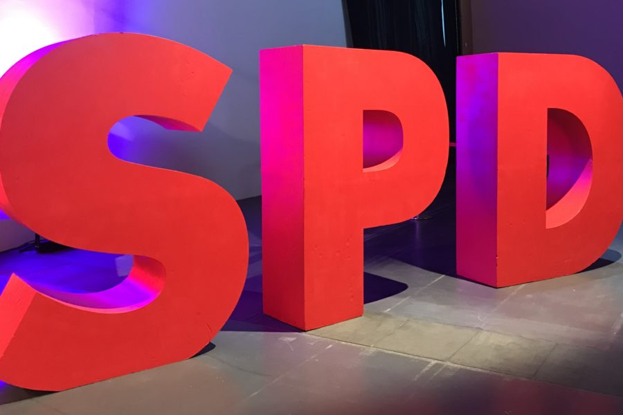 Das #SPD Logo bei der Arbeitnehmerkonferenz #GuteArbeitVerbindet