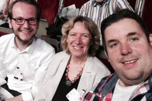 Marvin Hiltrop (SPD Bochum-Altenbochum), Birgit Fischer und Jens Matheuszik (SPD Bochum-Ehrenfeld) #spdbpt