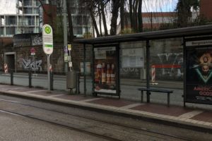 Haltestelle Bergmannsheil im Bochumer Ehrenfeld #boEhrenfeld