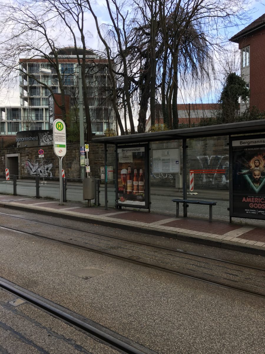 Haltestelle Bergmannsheil im Bochumer Ehrenfeld #boEhrenfeld