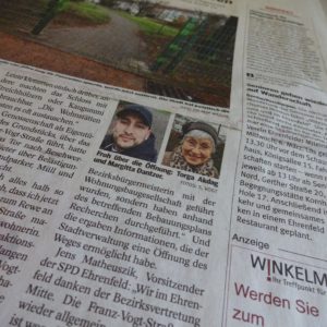 Die WAZ Bochum (02.03.2019) zur wieder offenen Franz-Vogt-Straße in Bochum