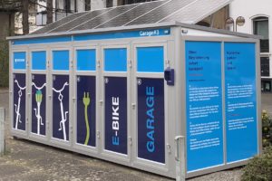 E-Bike-Garage #3 auf dem William-Shakespeare-Platz im Bochumer Ehrenfeld