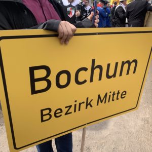 (Maiabendfest 2019) Das Schild Bochum Bezirk Mitte