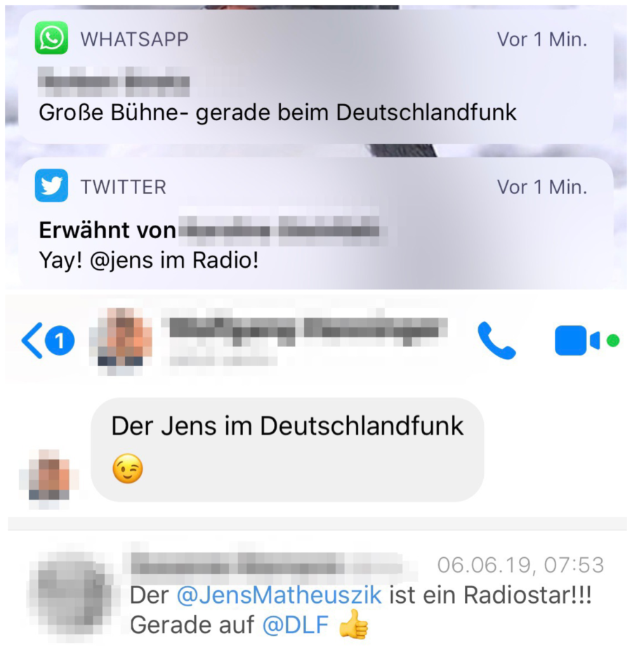 Rückmeldungen auf das DLF-Interview