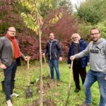 Einheitsbuddeln Bochum am 03.10.2019: Alexander Knickmeier, Lennart Schnell, Henry Donner und David Schnell