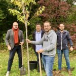 Einheitsbuddeln Bochum am 03.10.2019: Alexander Knickmeier, Jens Matheuszik sowie Lennart und David Schnell