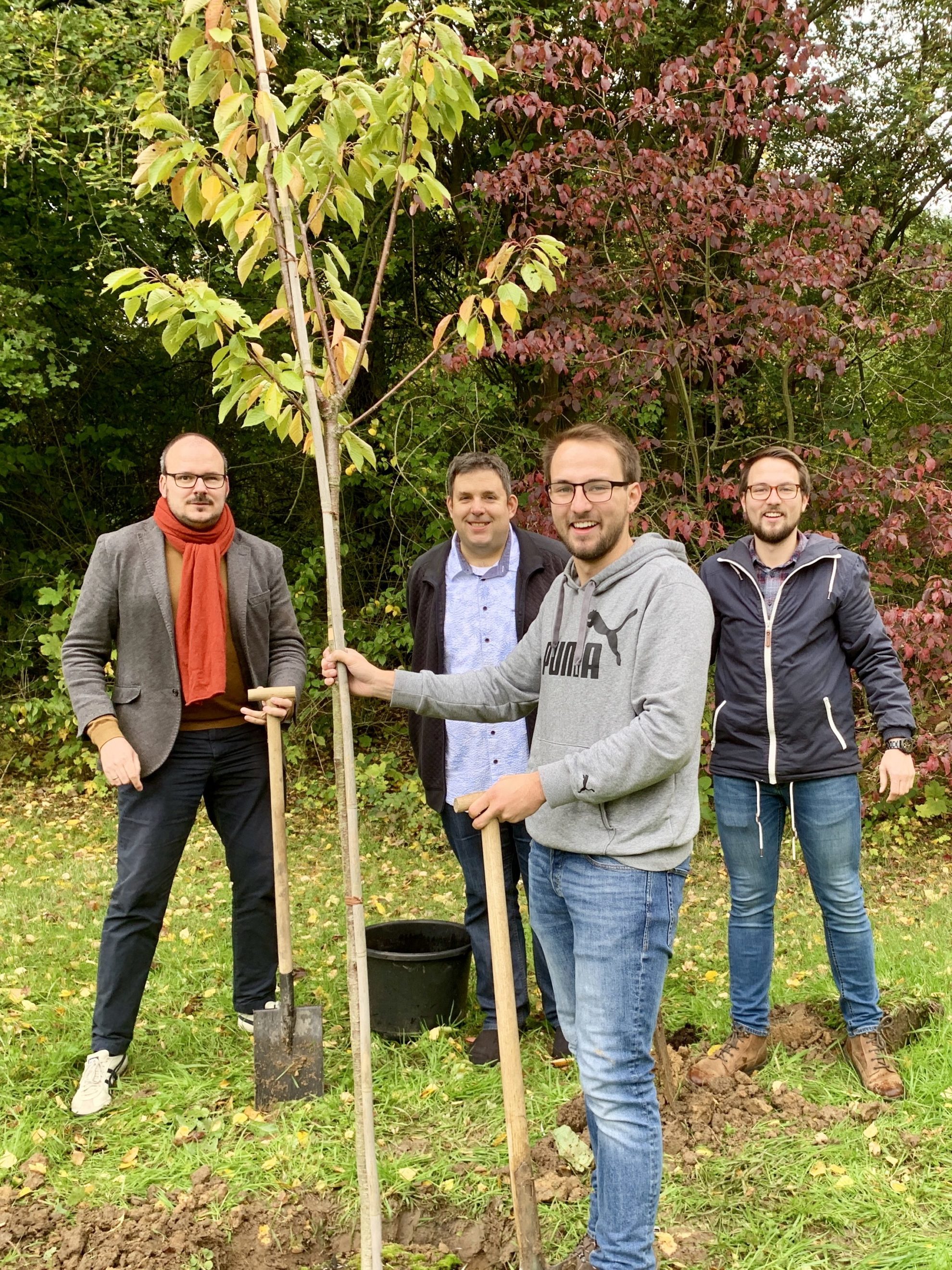 Einheitsbuddeln Bochum am 03.10.2019: Alexander Knickmeier, Jens Matheuszik sowie Lennart und David Schnell