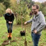 Einheitsbuddeln Bochum am 03.10.2019: Andrea Busche und Lennart Schnell