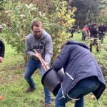 Einheitsbuddeln Bochum am 03.10.2019: Andrea Busche, Lennart Schnell und David Schnell