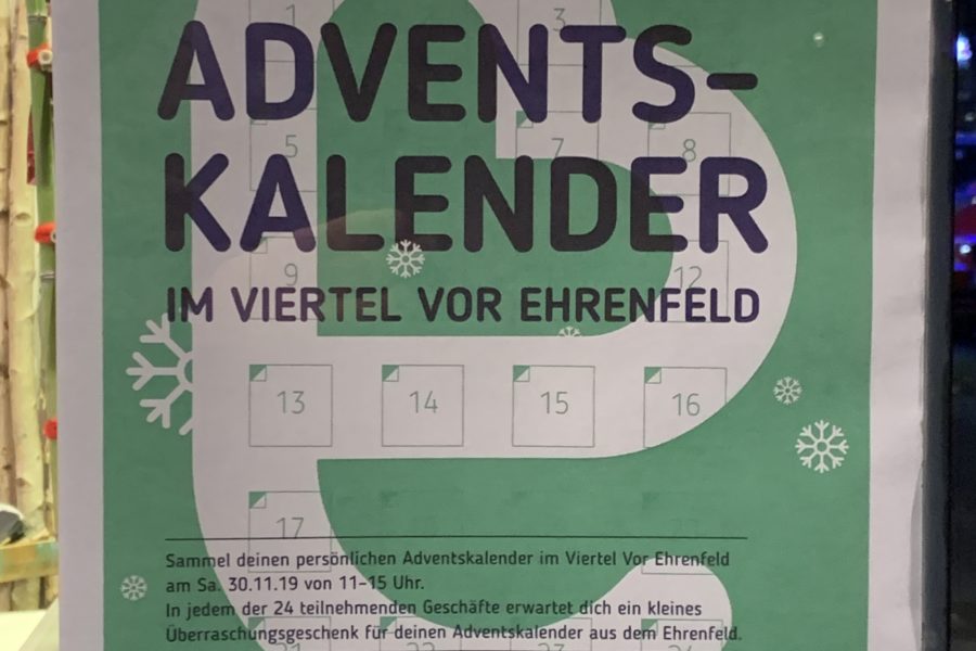 Viertel vor Ehrenfeld (Adventskalender 2019): Plakat