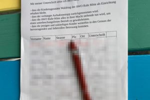 Unterschriftenliste: Erhalt der Einrichtung Waldringkindergarten (AWO-Kita)