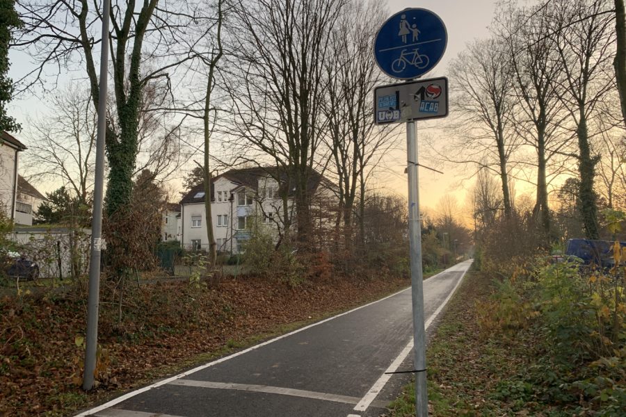 Springorumtrasse in Bochum (Richtung Bochumer Südwesten)