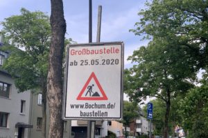 Großbaustelle Friederikastraße (ab 25.05.2020)