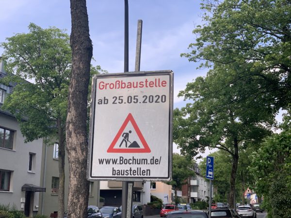 Großbaustelle Friederikastraße (ab 25.05.2020)