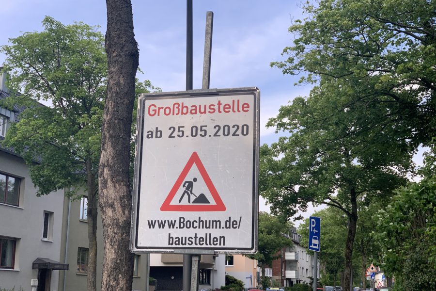 Großbaustelle Friederikastraße (ab 25.05.2020)