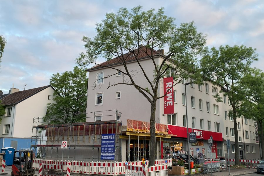 2020-05-29 Erweiterung des Rewe-Marktes an der Königsallee im Bochumer Ehrenfeld