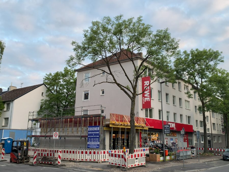 2020-05-29 Erweiterung des Rewe-Marktes an der Königsallee im Bochumer Ehrenfeld