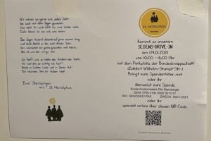 Segens-Drive-In am 09.01.2021 im Bochumer Ehrenfeld