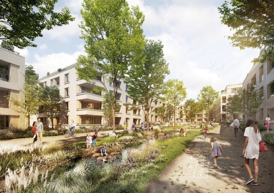 Stilisierte Darstellung: Parkviertel Bochum
