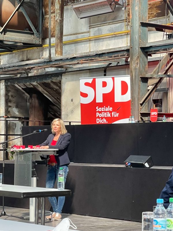Andrea Busche beim Parteitag der SPD Bochum am 26. Juni 2021