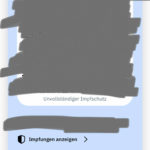 CovPassApp: Impfung 1 von 2