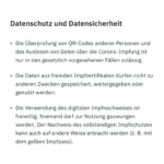 CovPassCheckApp (4): Datenschutzhinweise