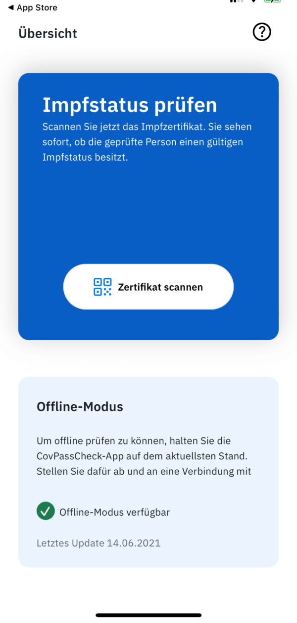 CovPassCheckApp (5): Zertifikat scannen
