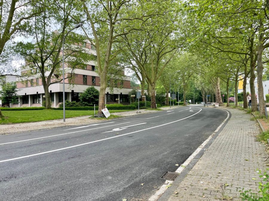 Friederikastraße (von Richtung Universitätsstraße aus kommend)