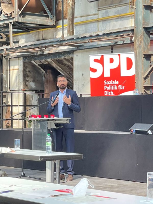 Serdar Yüksel beim Parteitag der SPD Bochum am 26. Juni 2021