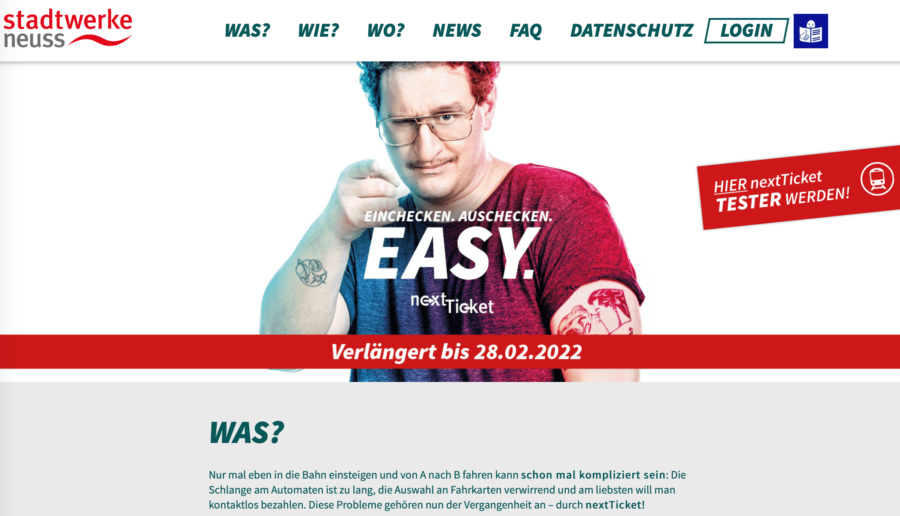 Website von nextticket.de