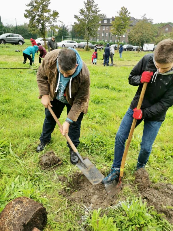 Einheitsbuddeln 2021: Jens Matheuszik und Christian Kalisch