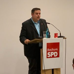 Jens Matheuszik (auf einem Parteitag der SPD Bochum)