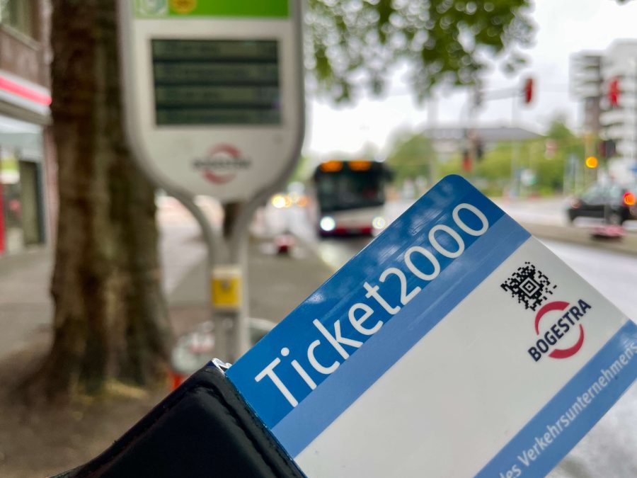 Ticket2000 der Bogestra (an der Haltestelle Schauspielhaus Bochum)