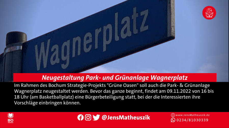 Neugestaltung Park- und Grünanlage Wagnerplatz