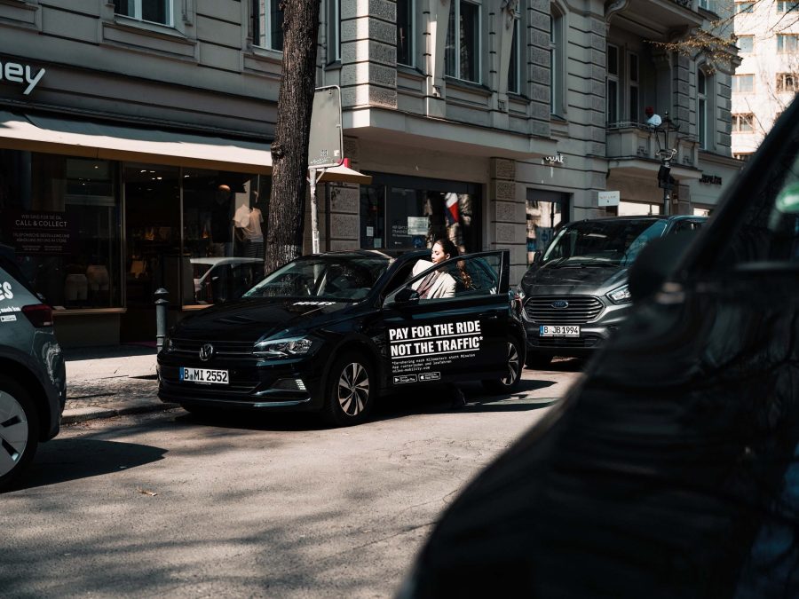 Car-Sharing im 'Free floating'-System - hier mit einem Auto von MILES MobilityCarsharing mit MILES Mobility