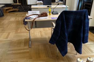 Sitzungssaal der Stadt Bochum u.a. mit dem Namensschild Jens Matheuszik