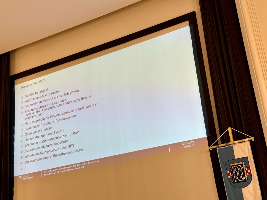 Stadtbücherei Bochum: Roadmap 2023 (Ausschuss für Kultur und Tourismus am 14.03.2023)