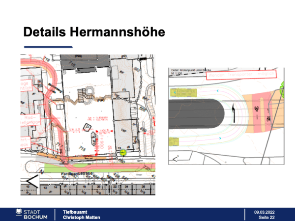 Radschnellweg RS1 Ruhr: Details Hermannshöhe