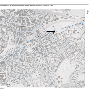 Radschnellweg RS1 Ruhr (Vorplanung Innenstadt) zwischen "Bessemer Straße" und "Springorum Trasse"