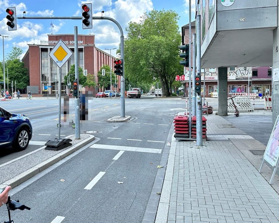 Kreuzung am Schauspielhaus: vorher (23.06.2023)