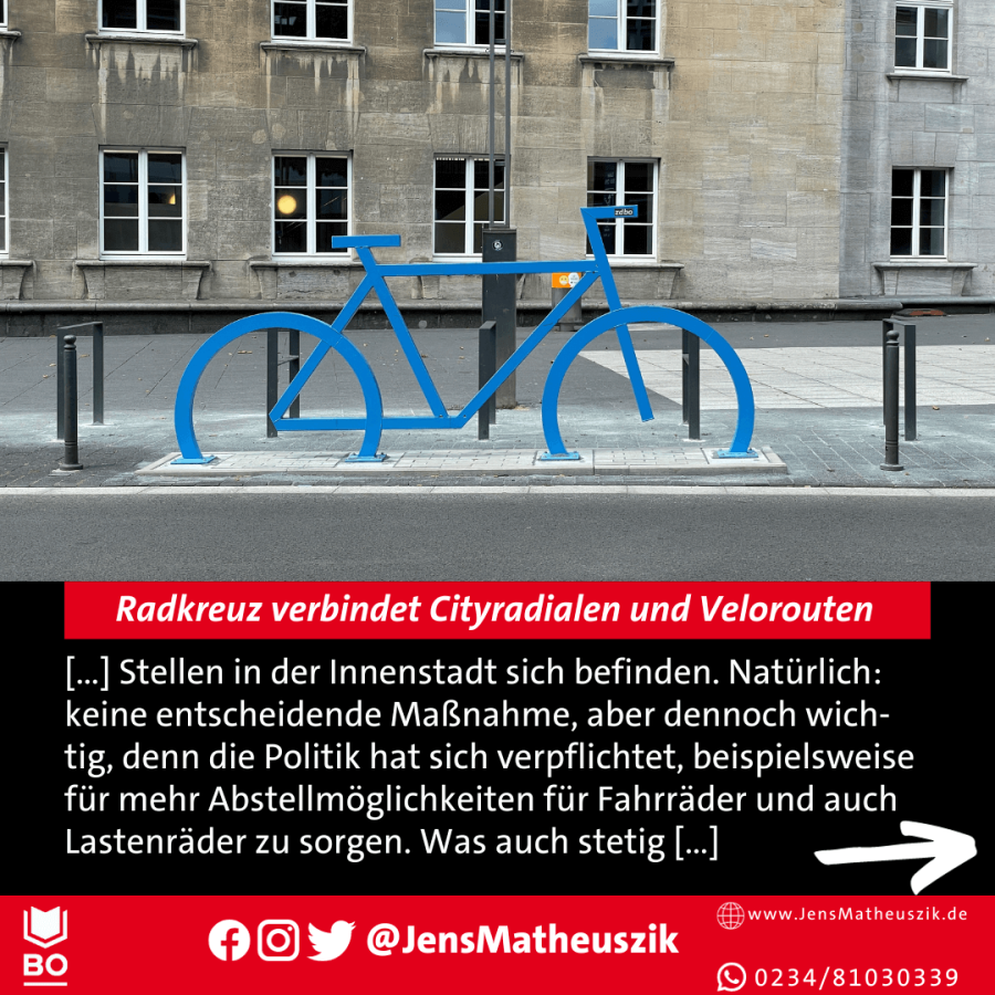 Sharepic: Radkreuz 3/10 blaues Rad