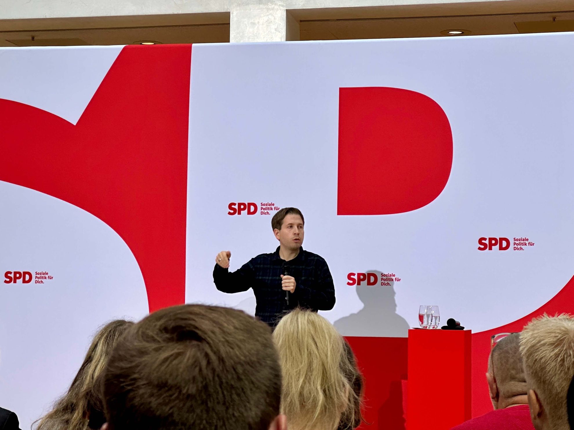 Kevin Kühnert bei der UB-/KV-Vorsitzendenkonferenz der SPD (04.11.2023)