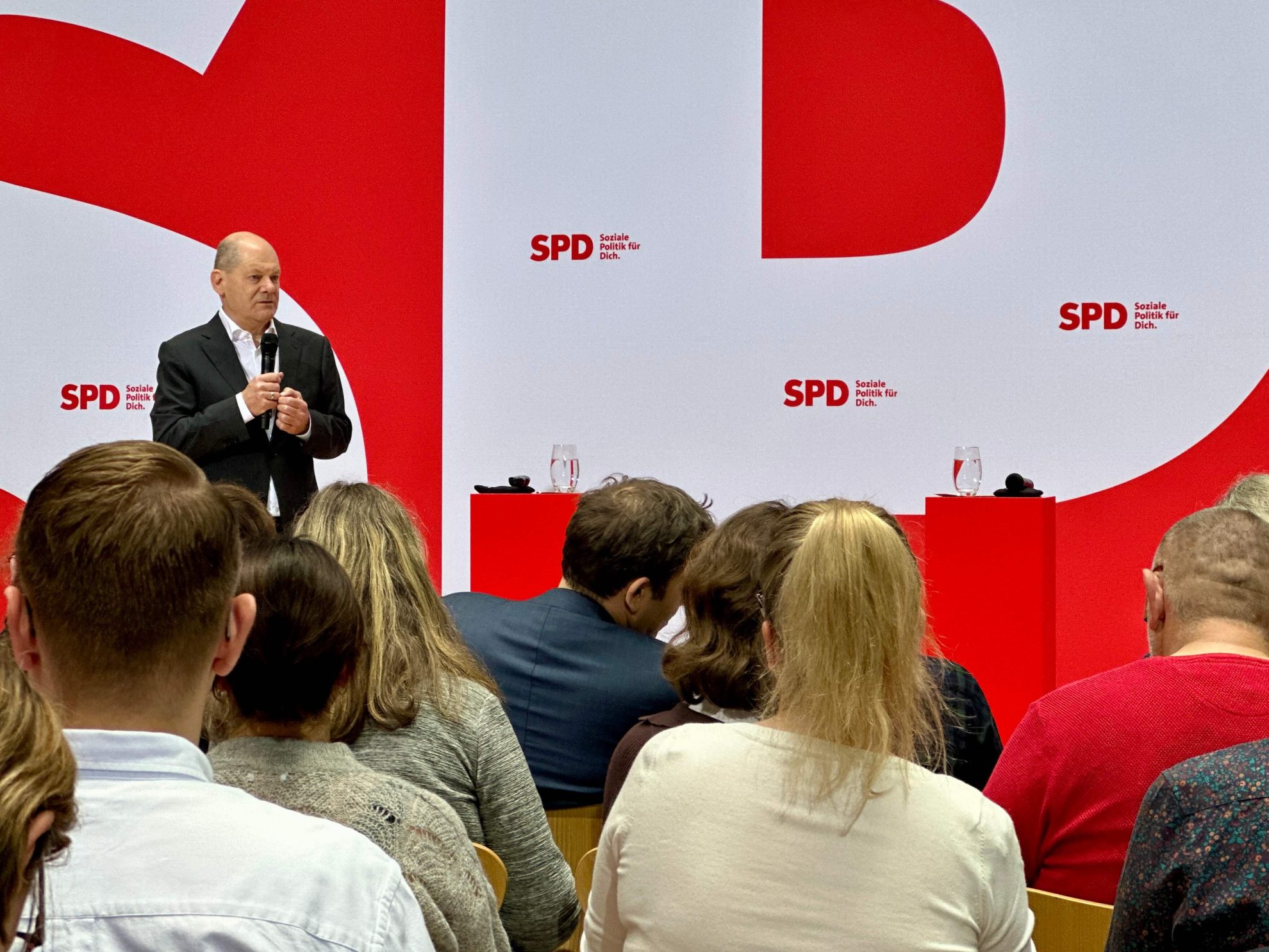 Olaf Scholz bei der UB-/KV-Vorsitzendenkonferenz der SPD (04.11.2023)
